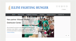 Desktop Screenshot of illinifightinghunger.org