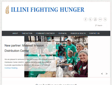 Tablet Screenshot of illinifightinghunger.org